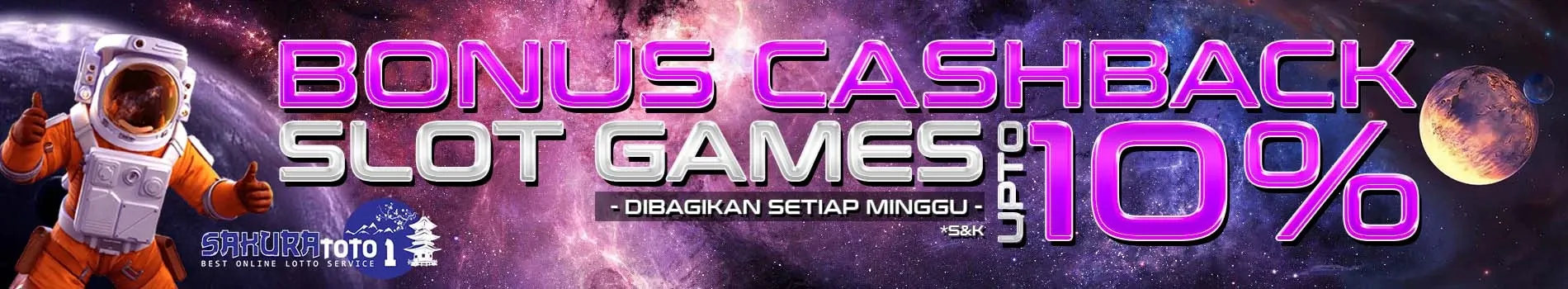 CASHBACK MINGGUAN SLOT